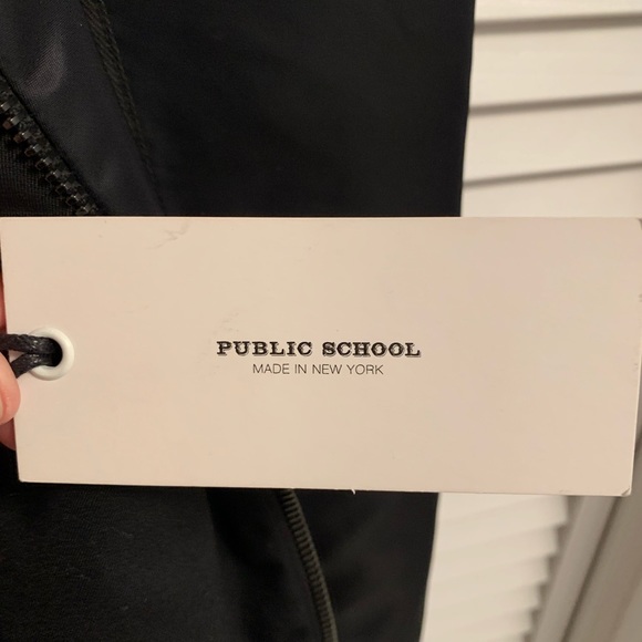 NWT Barney's Reversible Black Bomber Jacket by Public School -XL - Picture 8 of 13